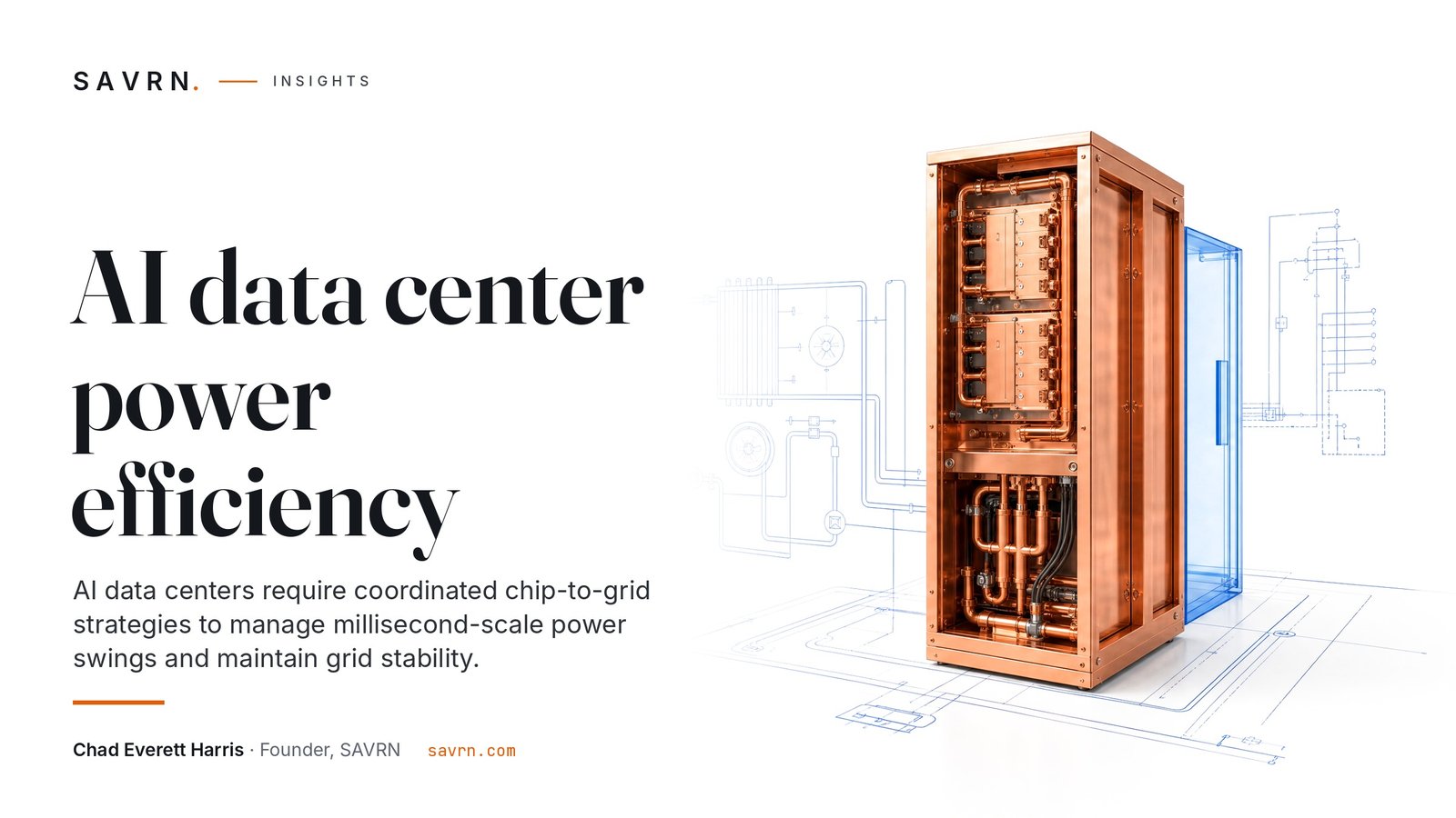 Integrated power-cooling control cabinet in polished copper on a white studio floor