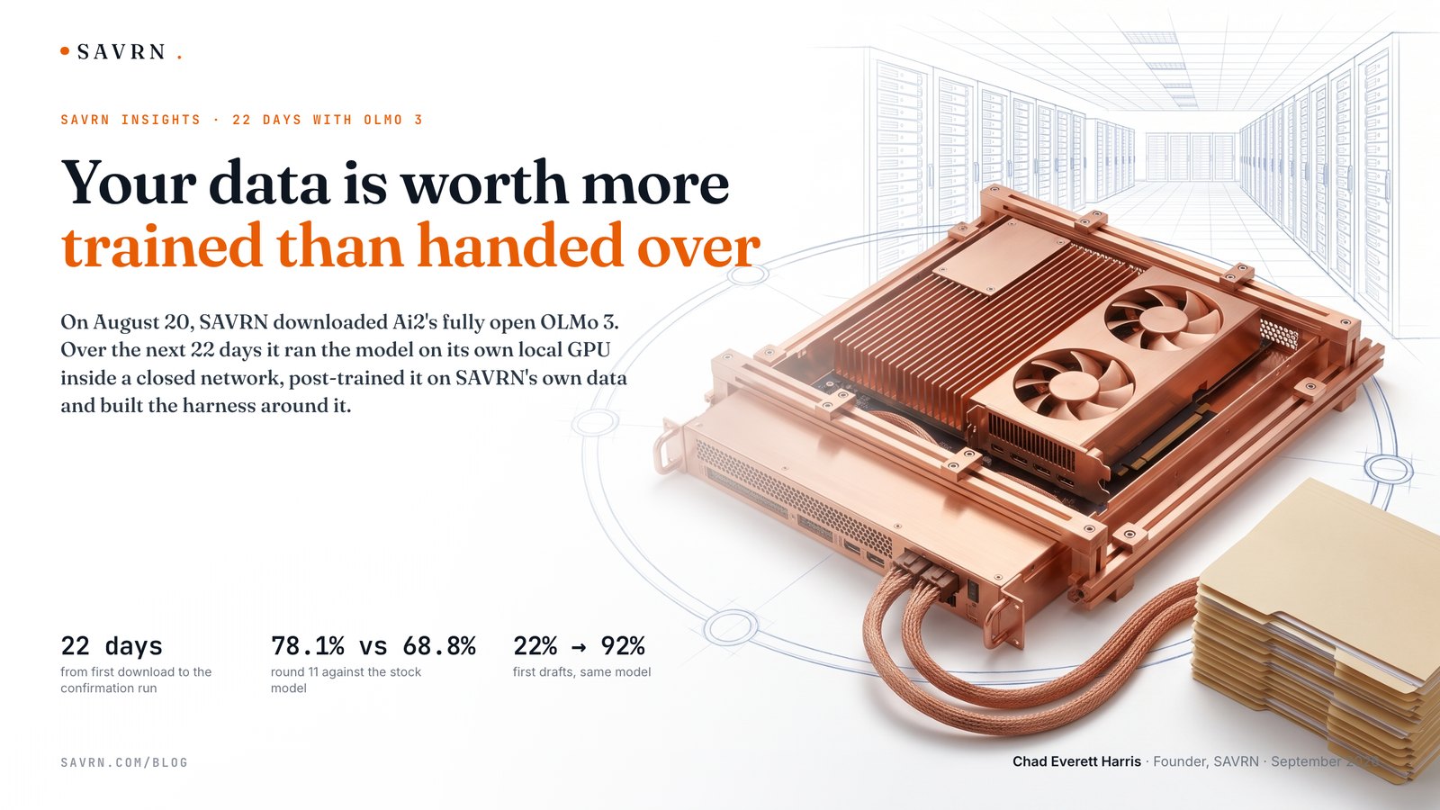 Cover: Your data is worth more trained than handed over