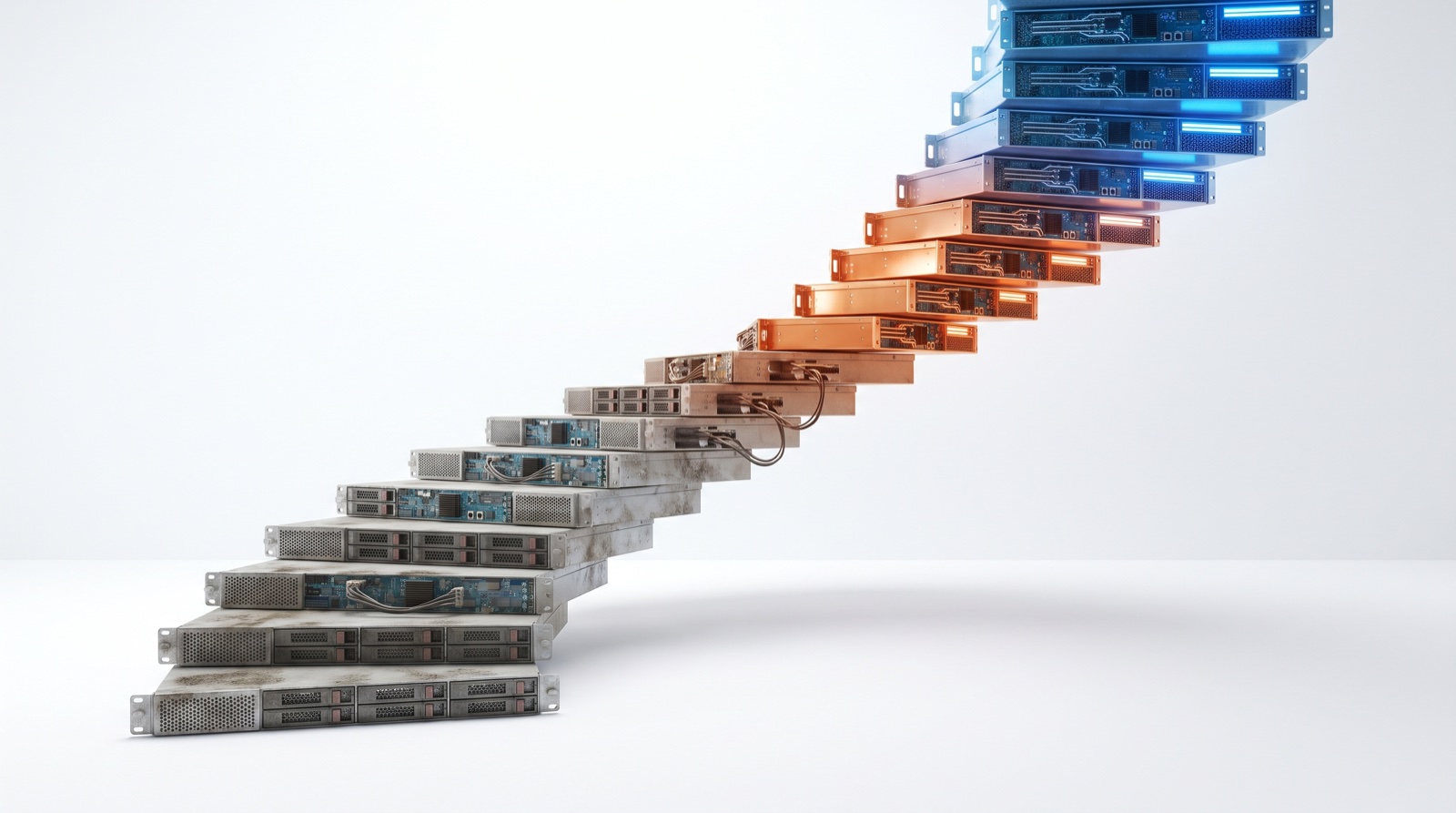 A staircase of modules where most stall on the bottom step, why 85 percent of AI projects never reach production