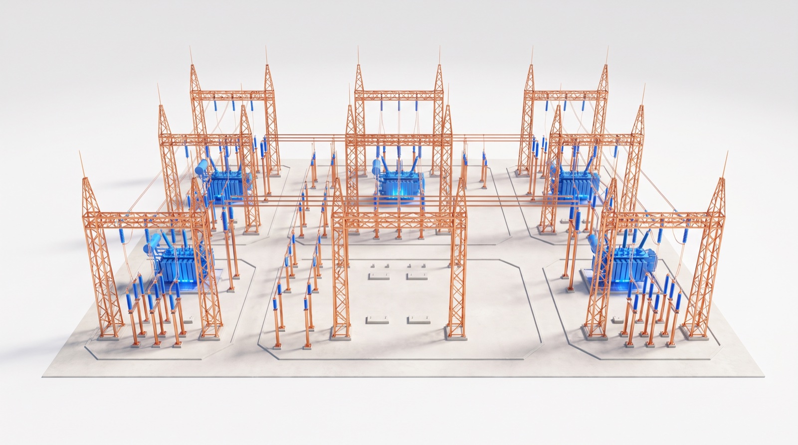 A switchyard with one empty bay, the missing interconnection position every AI project is waiting on
