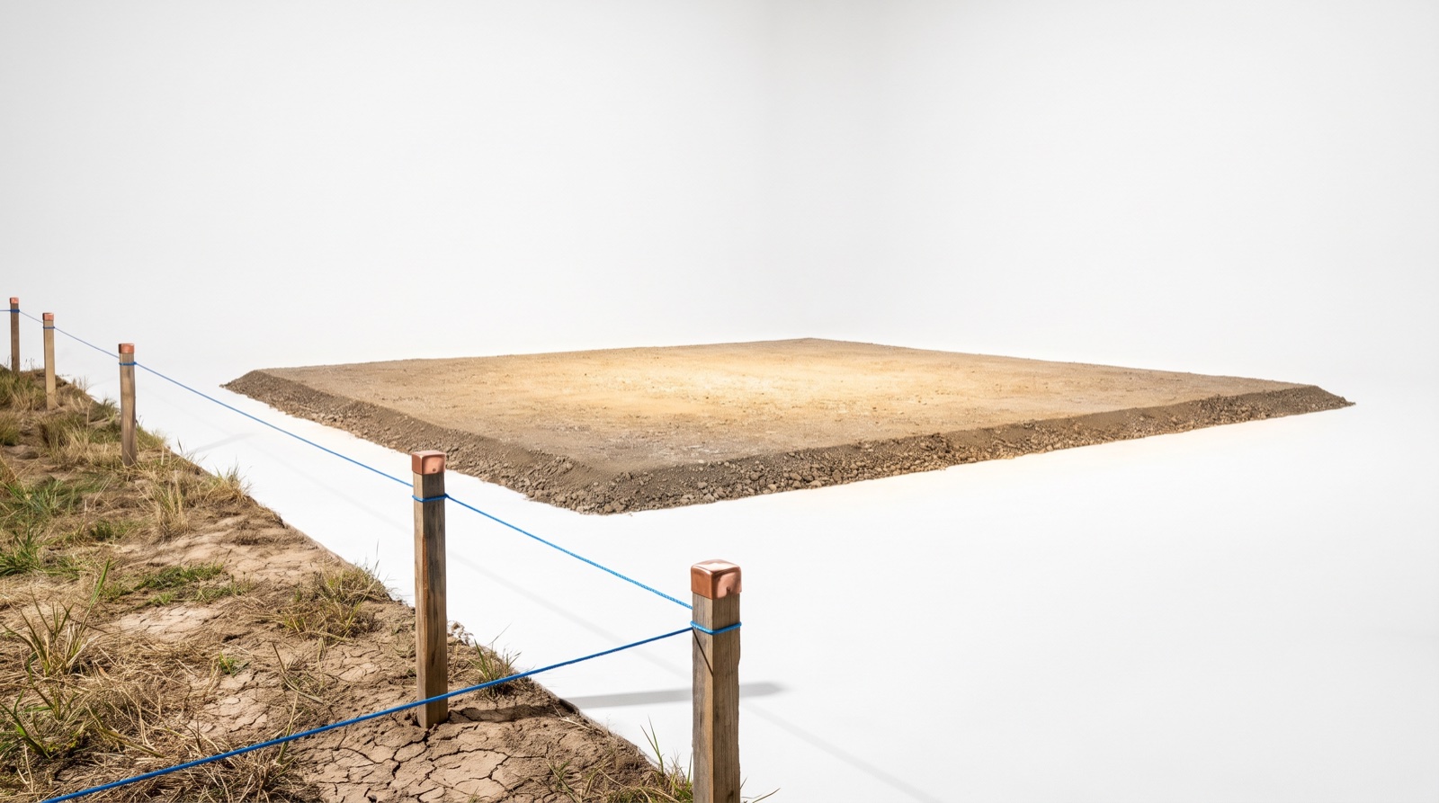 Surveyor stakes and a blue string line, the site hunt for AI-ready land