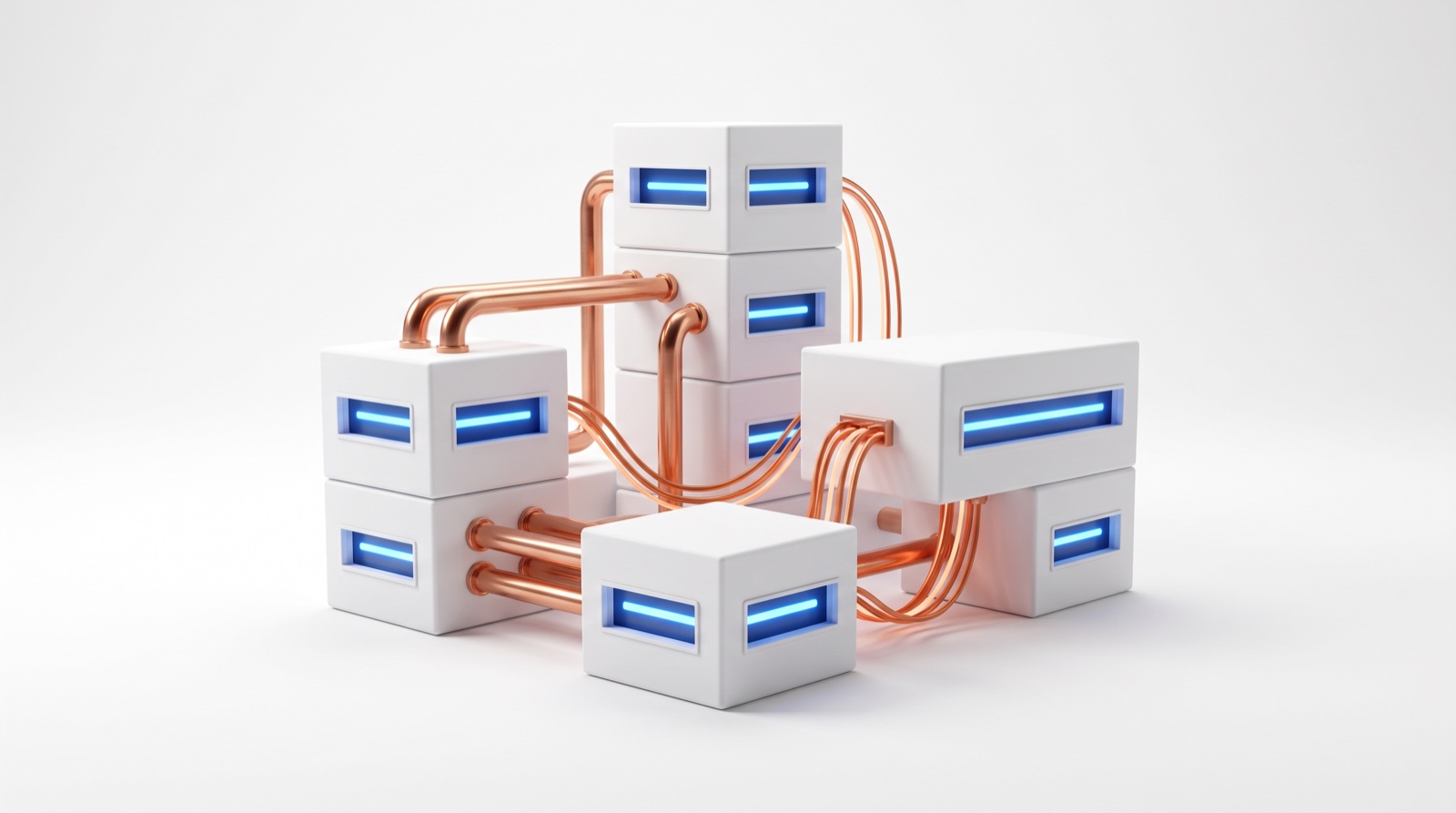 What a modular AI campus actually is, identical blocks on copper spines