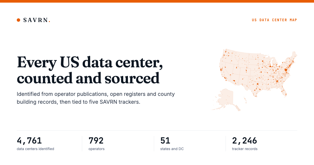 The US Data Center Map: Every Facility We Can Name