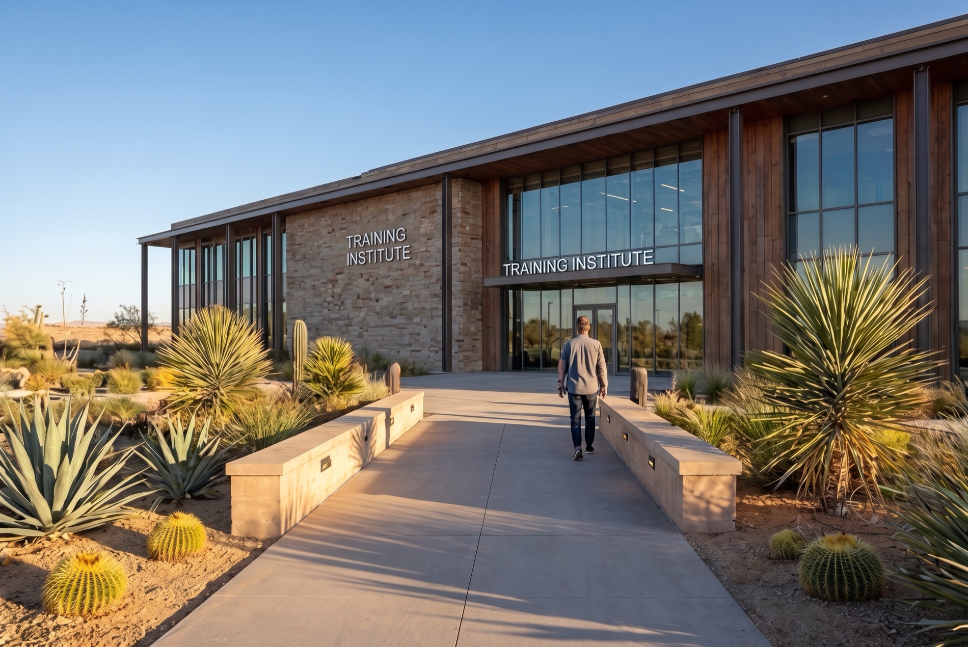 The SAVRN training institute at the front of the campus