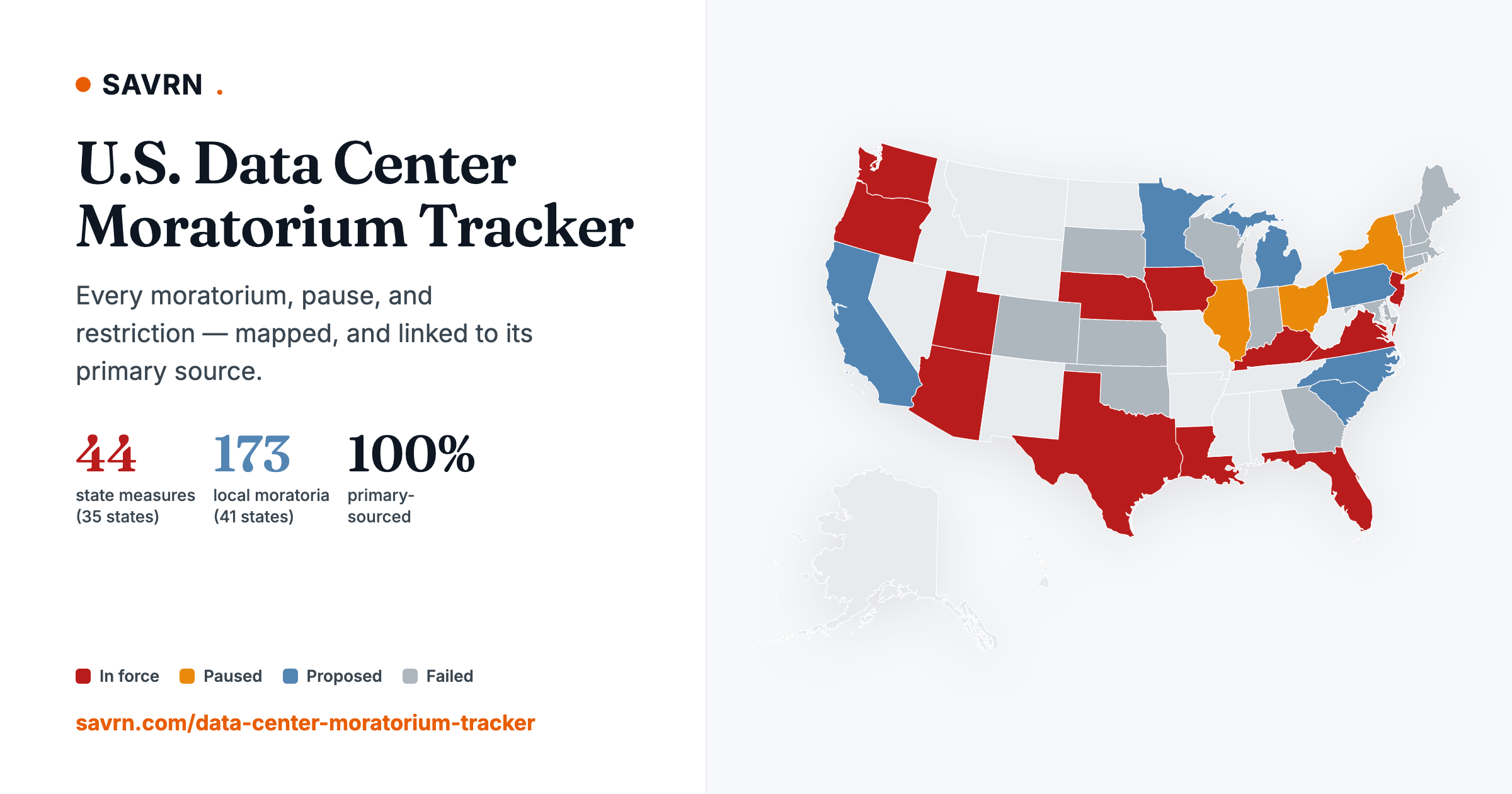 U.S. Data Center Moratorium Tracker & Map