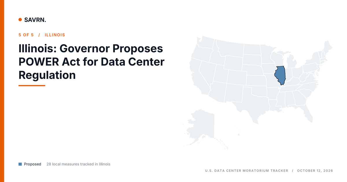 Illinois POWER Act data center proposal