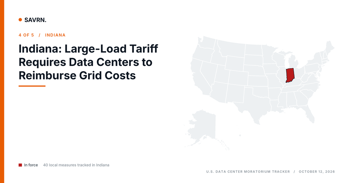 Indiana data center grid cost reimbursement