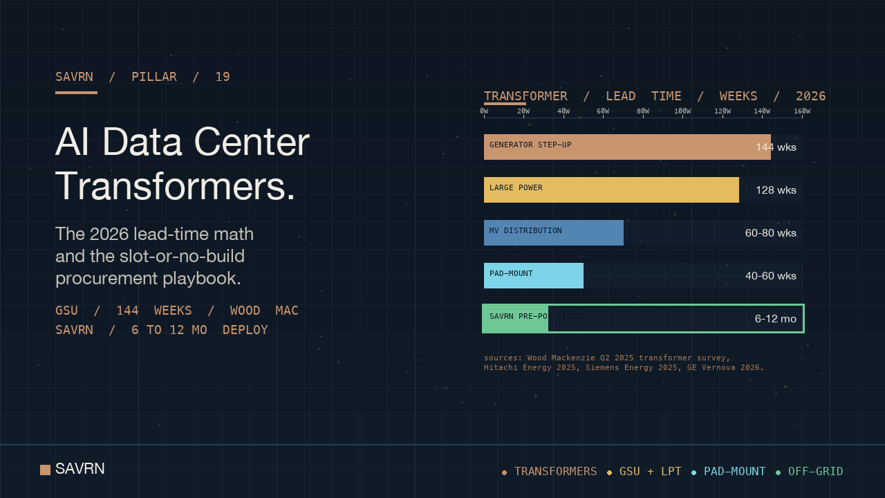 AI Data Center Transformer Shortage: 2026 Operator Brief